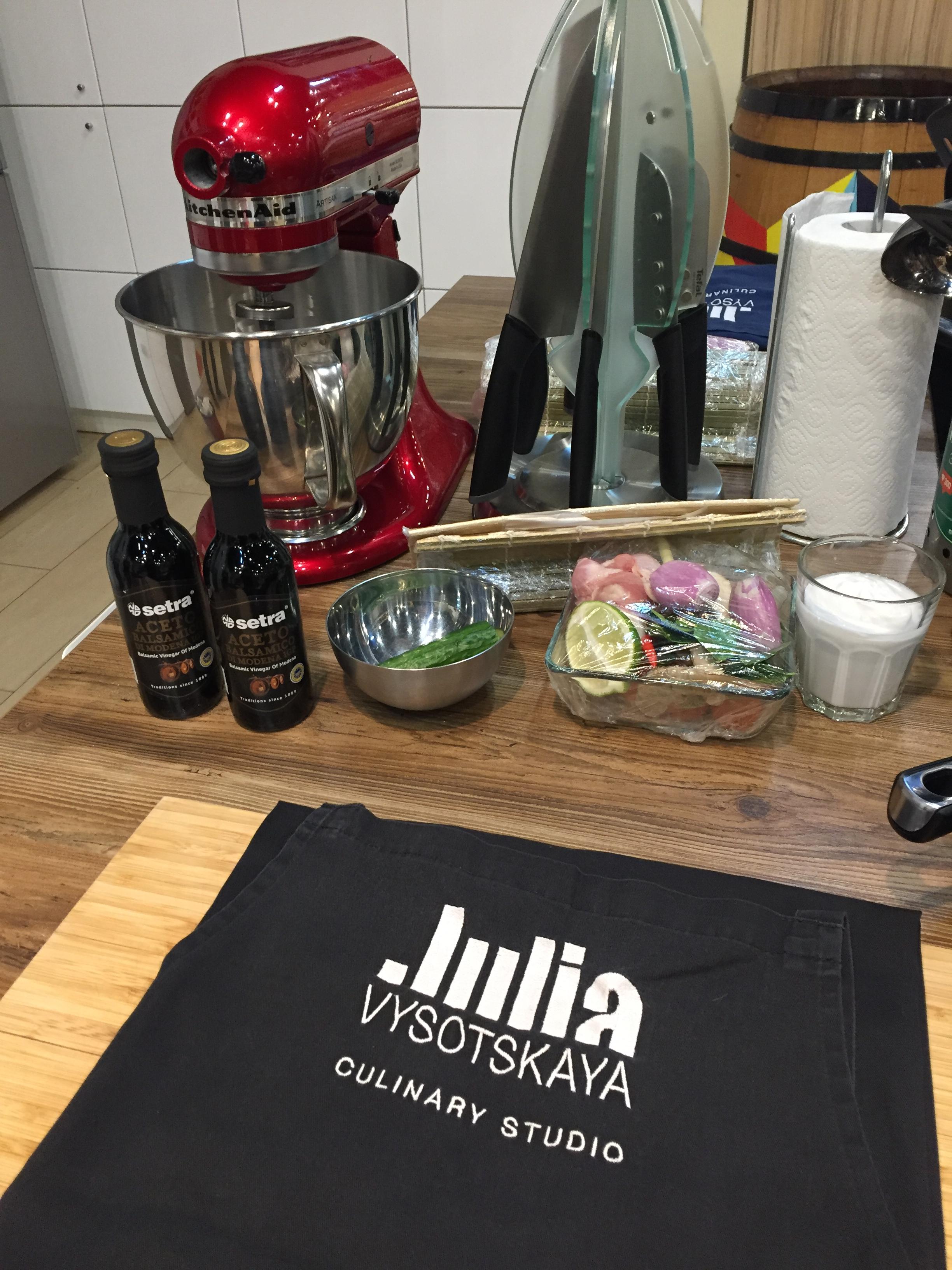 Master classes with Setra vinegars at the Yulia Vysotskaya Culinary Studios